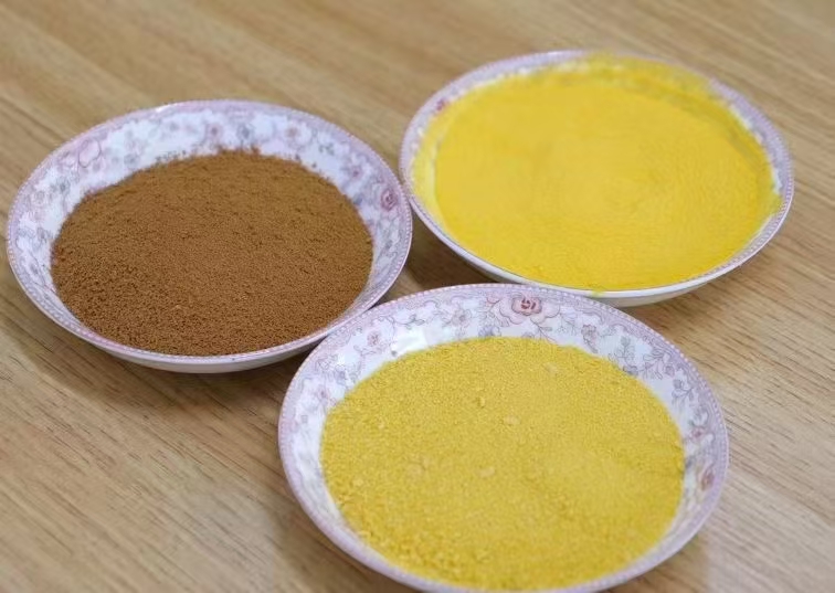 What specifications of polyaluminium chloride are used for brewery wastewater treatment?